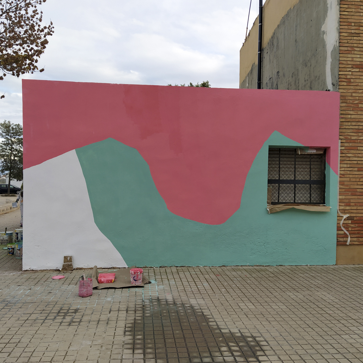 Mural de Género Fresco Casa del Torró - Vinalesa